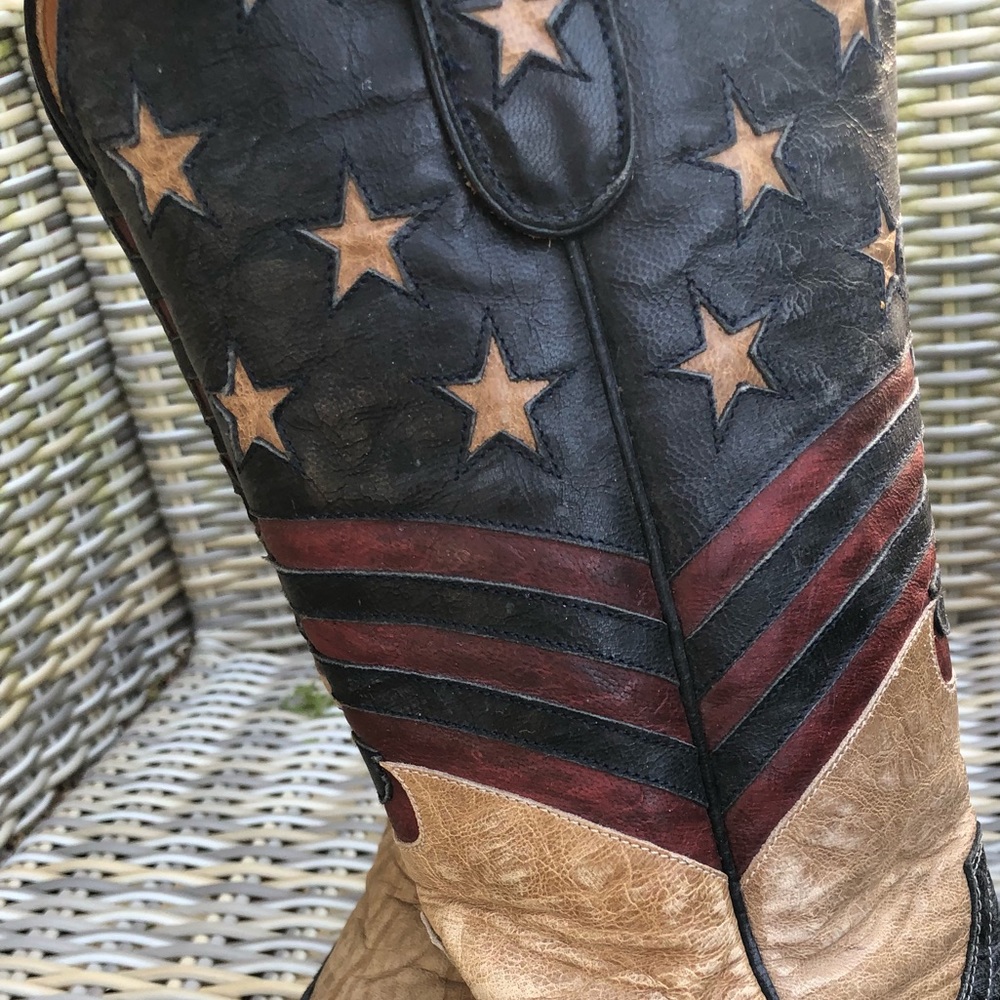 Old Gringo American Flag Boots 8.5 Unity Cowboy - Picture 2 of 12